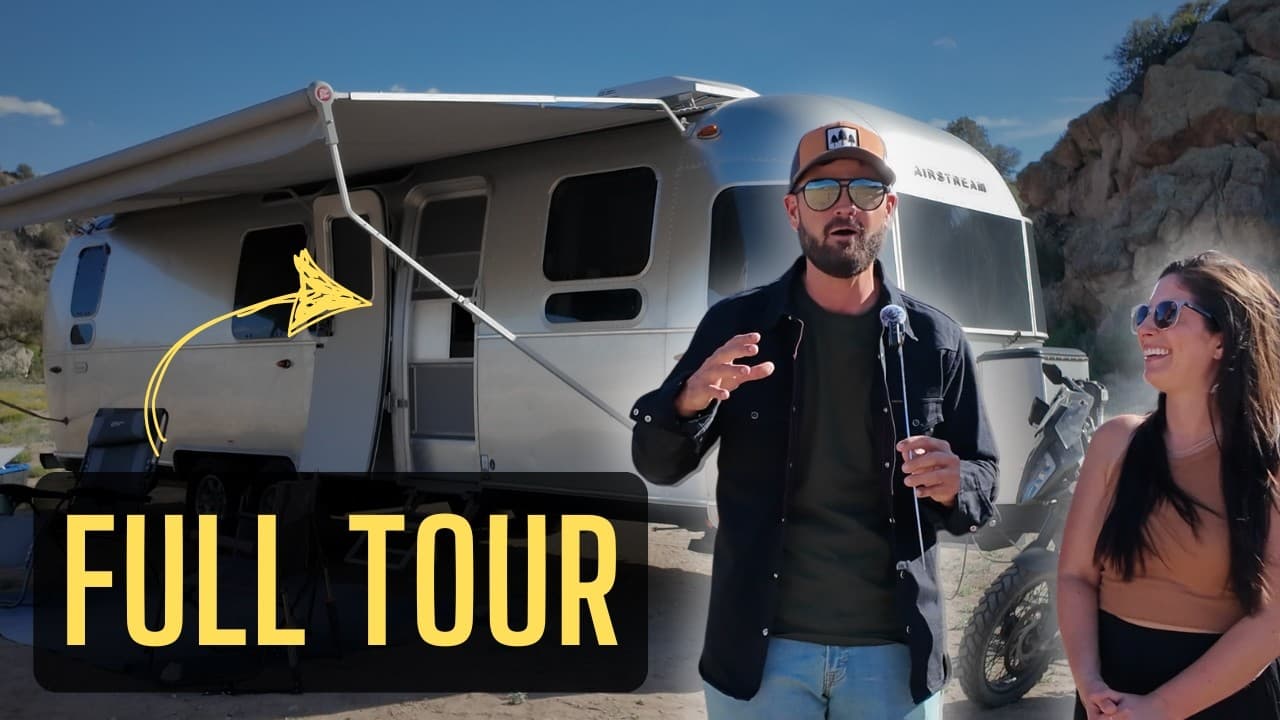 Video thumbnail: How We Build Wealth While Living Off-Grid (Airstream Tour)